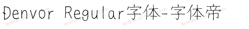 Denvor Regular字体字体转换